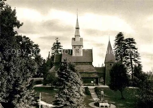 AK / Ansichtskarte Hahnenklee Bockswiese Harz Gustav Adolf Kirche  Kat. Goslar