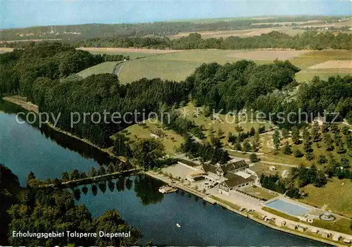 AK / Ansichtskarte Leichlingen Rheinland Talsperre Diepental Fliegeraufnahme Kat. Leichlingen (Rheinland)