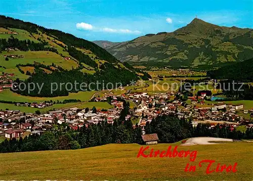 AK / Ansichtskarte Kirchberg Tirol Panorama mit Kitzbueheler Horn Kat. Kirchberg in Tirol