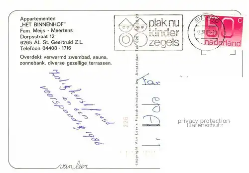 AK / Ansichtskarte St Geertruid Appartementen Het Binnenhof Kat. St Geertruid