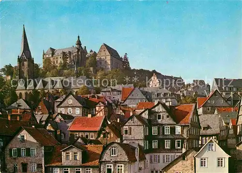AK / Ansichtskarte Marburg Lahn Altstadt mit Landgrafenschloss Kat. Marburg