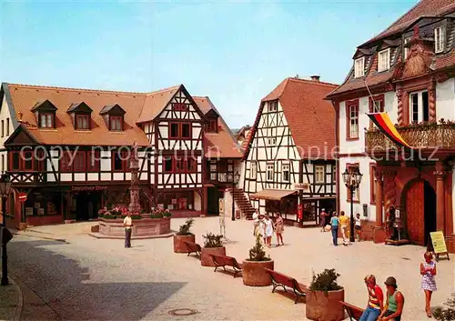 AK / Ansichtskarte Michelstadt Markt Brunnen Kat. Michelstadt