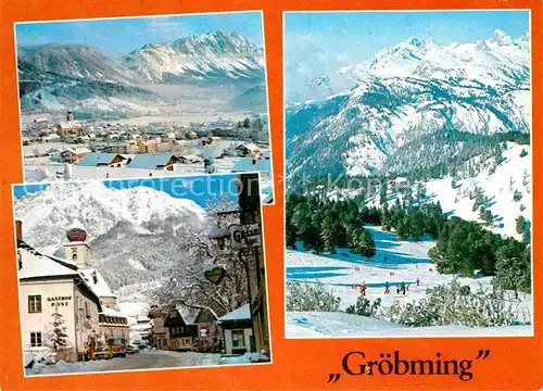 AK / Ansichtskarte Groebming Steiermark Panorama Gasthof Post Kat. Groebming
