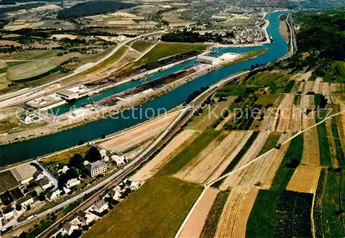 AK / Ansichtskarte Mertert Mosel Vue aerienne Le Port Kat. Luxemburg