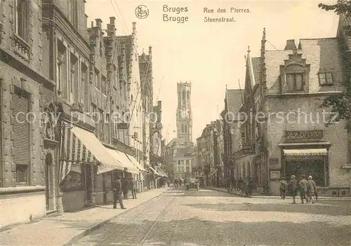 AK / Ansichtskarte Brugge Rue des Pierres Steenstraat Kat. 