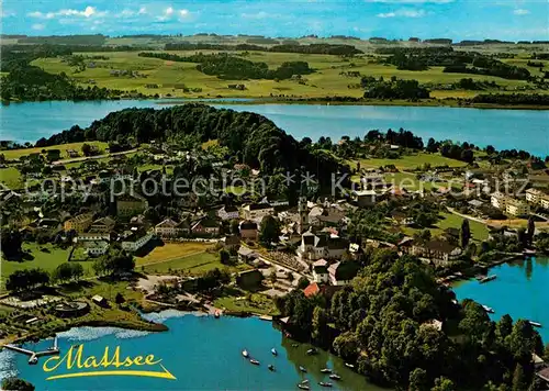 AK / Ansichtskarte Mattsee Salzburg Fliegeraufnahme Schlossberg  Kat. Mattsee