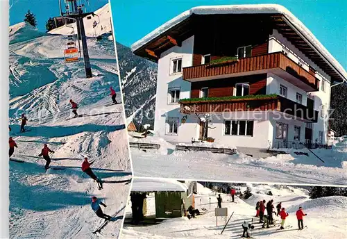 AK / Ansichtskarte Mayrhofen Zillertal Gaestehaus Alpina Ski Sesselbahn Kat. Mayrhofen