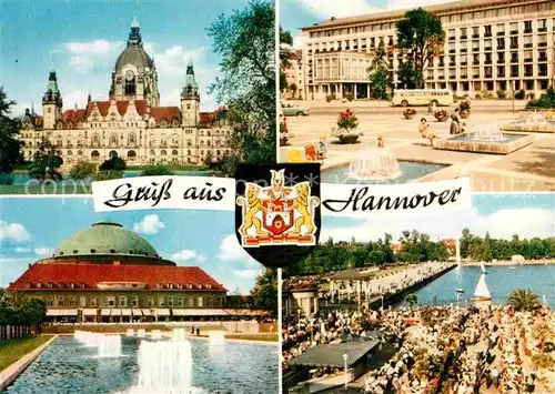 AK / Ansichtskarte Hannover Schloss Brunnen Platz Kat. Hannover