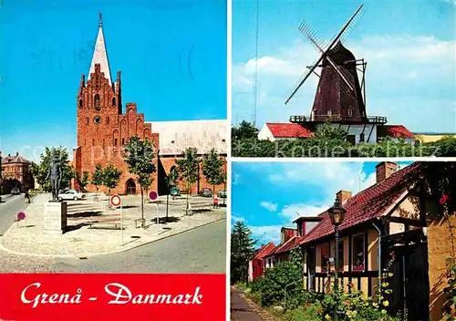 AK / Ansichtskarte Grenaa Kirche Muehle Teilansicht  Kat. Grenaa