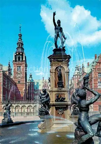 AK / Ansichtskarte Hillerod Springbrunnen bei Schloss Frederiksborg Kat. 