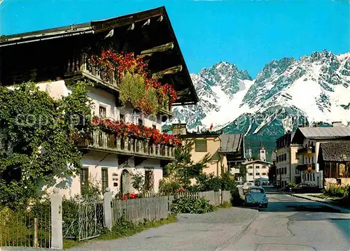 AK / Ansichtskarte Kitzbuehel Tirol Ehrenbachgasse Infeldhaus Wilden Kaiser Kat. Kitzbuehel