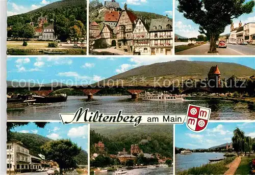 AK / Ansichtskarte Miltenberg Main Mainbruecke Fachwerkhaeuser Altstadt Mainufer Kat. Miltenberg