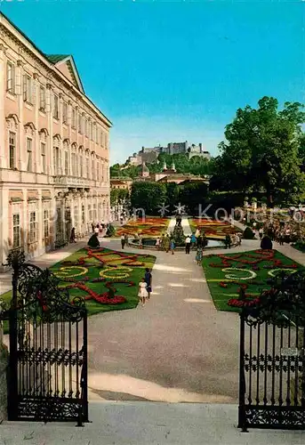 AK / Ansichtskarte Salzburg Oesterreich Mirabellengarten mit Festung  Kat. Salzburg