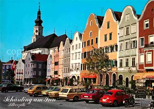 AK / Ansichtskarte Schaerding Inn Stadtplatz Silberzeile Stadtpfarrkirche