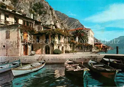 AK / Ansichtskarte Limone del Garda Hafen