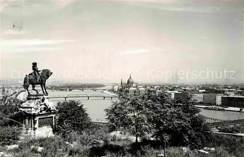 AK / Ansichtskarte Budapest Donaupartie von der Burg aus gesehen Kat. Budapest