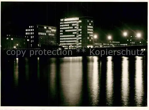 AK / Ansichtskarte Frankfurt Main Hochhaeuser Friedensbruecke  Kat. Frankfurt am Main