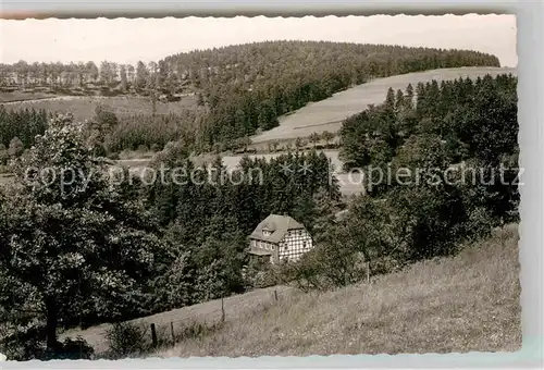 AK / Ansichtskarte Wingeshausen Pension Wied Kat. Bad Berleburg