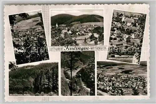 AK / Ansichtskarte Feudingen Weidelbacher Weiher Jlsetal Panorama Kat. Bad Laasphe