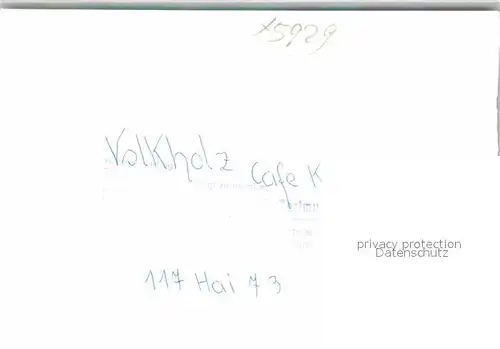AK / Ansichtskarte Volkholz Cafe Klose Gaststube Kat. Bad Laasphe