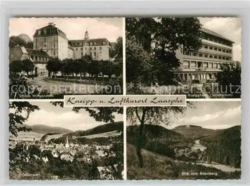AK / Ansichtskarte Laasphe Schloss Wittgenstein Sanatorium Briemberg  Kat. Bad Laasphe