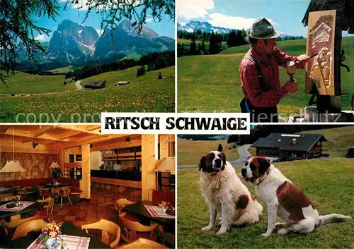 AK / Ansichtskarte Seiser Alm Gasthaus Ritsch Schwaige  Kat. Seis am Schlern Kastelruth Suedtirol