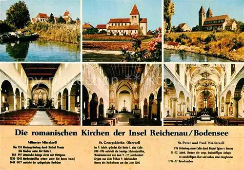 AK / Ansichtskarte Reichenau Bodensee Muenster Mittelzell St. Georgskirche St. Peter und Paul  Kat. Reichenau