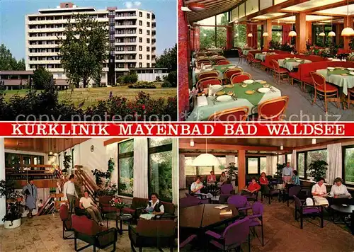 AK / Ansichtskarte Bad Waldsee Kurklinik Mayenbad Speisesaal Lobby  Kat. Bad Waldsee