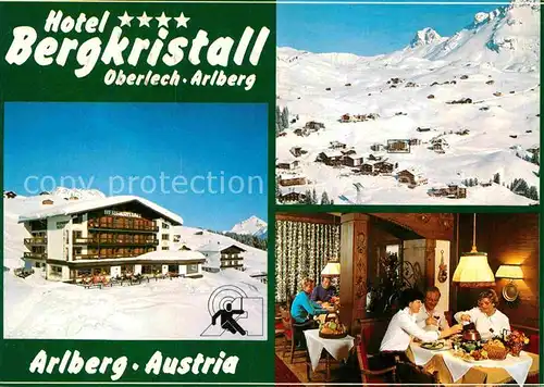 AK / Ansichtskarte Oberlech Lech Vorarlberg Hotel Bergkristall Kat. Lech