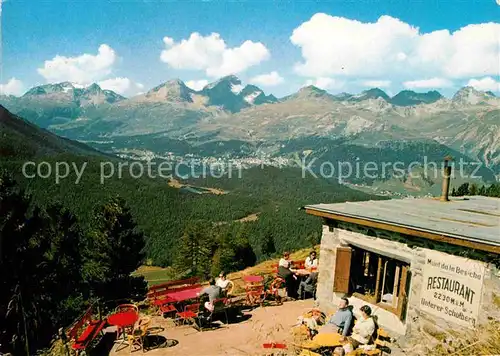 AK / Ansichtskarte Pontresina Unterer Schafberg mit Blick ins Oberengadin Kat. Pontresina