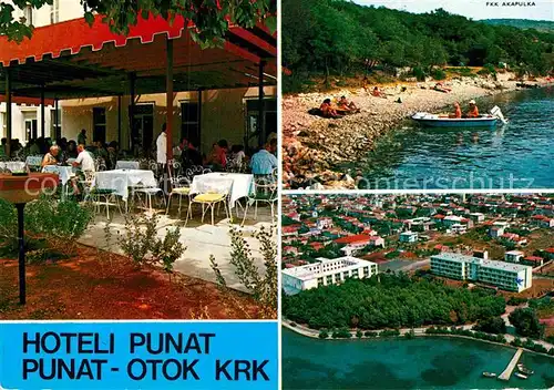AK / Ansichtskarte Punat Hoteli Punat Otok KRK Fliegeraufnahme Strand