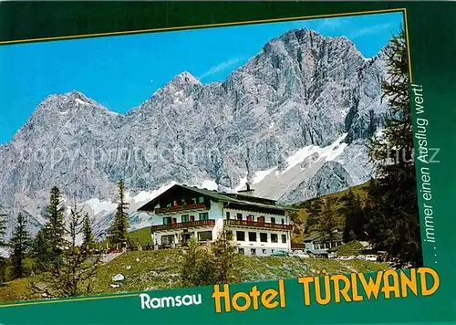 AK / Ansichtskarte Ramsau Berchtesgaden Hotel Tuerlwand Kat. Ramsau b.Berchtesgaden