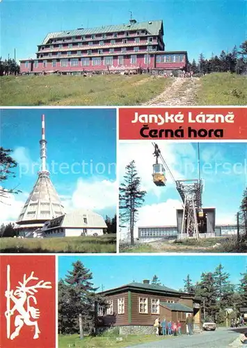 AK / Ansichtskarte Janske Lazne Cerna Hora Seilbahn  Kat. Johannisbad