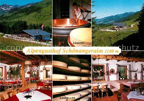 AK / Ansichtskarte Auffach Alpengasthof Schoenangeralm Kaskeller Kaeserei Kat. Wildschoenau