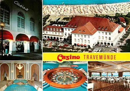 AK / Ansichtskarte Travemuende Ostseebad Casino Spieltische Foyer Kat. Luebeck
