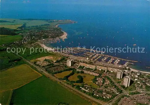 AK / Ansichtskarte Kiel Strander Buch mit Schilksee Fliegeraufnahme Kat. Kiel