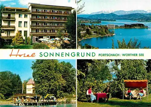AK / Ansichtskarte Poertschach Woerthersee Hotel Sonnengrund Kat. Poertschach Woerther See Kaernten