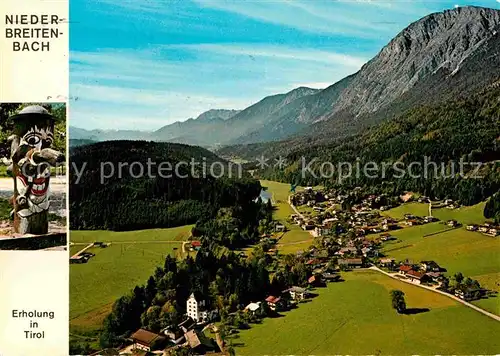 AK / Ansichtskarte Niederbreitenbach Fliegeraufnahme mit Schloss Schoenwarth