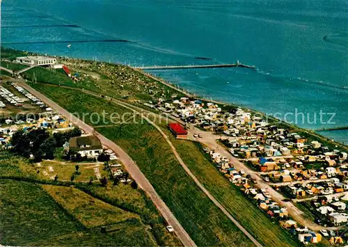 AK / Ansichtskarte Burhave Nordseebad Fliegeraufnahme Kat. Butjadingen