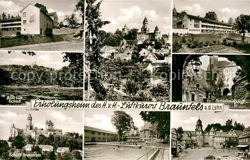 AK / Ansichtskarte Braunfels Schloss Freibad Marktplatz Schlossaufgang  Kat. Braunfels