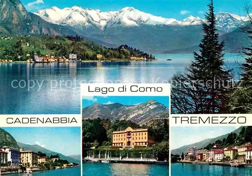 AK / Ansichtskarte Cadenabbia Lago di Como Panorama Seeseite Teilansicht  Kat. Griante
