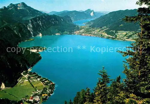 AK / Ansichtskarte Attersee Blick vom Schobenstein Kat. Attersee