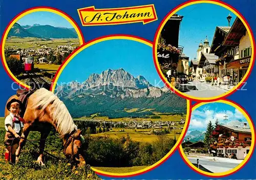 AK / Ansichtskarte St Johann Tirol Panorama mit Wildem Kaiser Ortsmotive Kat. St. Johann in Tirol