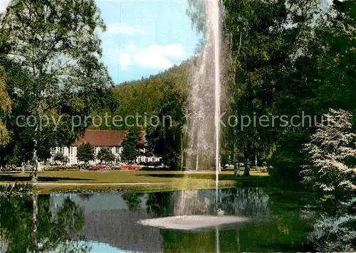 AK / Ansichtskarte Bad Liebenzell Kurpark Fontaene Kat. Bad Liebenzell