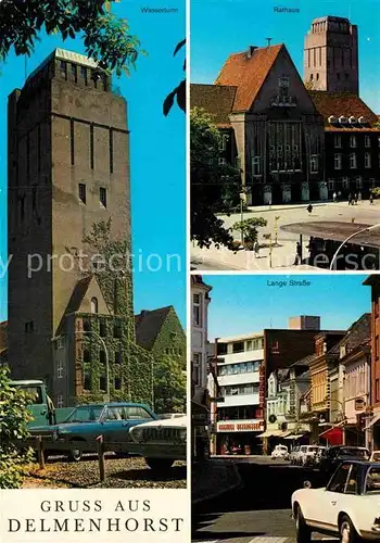 AK / Ansichtskarte Delmenhorst Wasserturm Rathaus Lange Strasse Kat. Delmenhorst