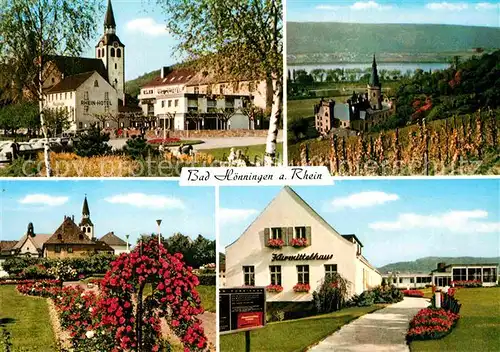 AK / Ansichtskarte Bad Hoenningen Rhein Hotel Rheinpartie Kurmittelhaus Kat. Bad Hoenningen