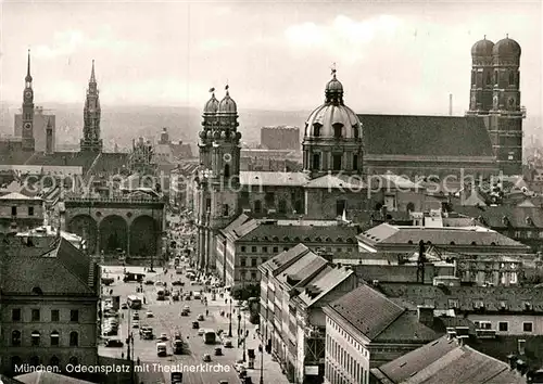 AK / Ansichtskarte Muenchen Odeonsplatz Theatinerkirche  Kat. Muenchen