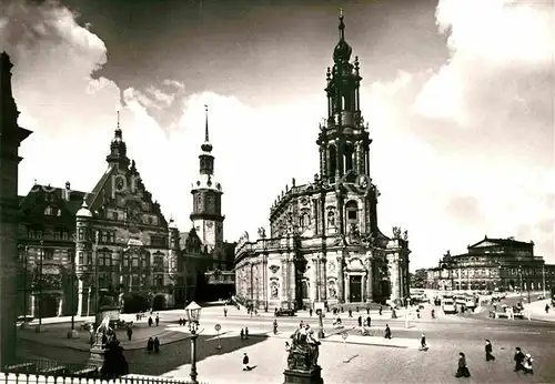 AK / Ansichtskarte Dresden Georgentor Katholische Hofkirche Oper  Kat. Dresden Elbe