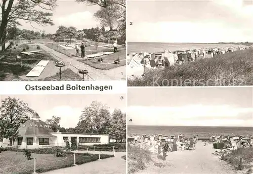AK / Ansichtskarte Boltenhagen Ostseebad Minigolfanlage Konsumgaststaette Pavillon Strand  Kat. Ostseebad Boltenhagen