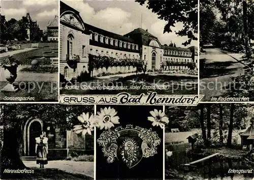 AK / Ansichtskarte Bad Nenndorf Schwefelbadehaus Hotel Esplanade Erlengrund Nenndorferin  Kat. Bad Nenndorf